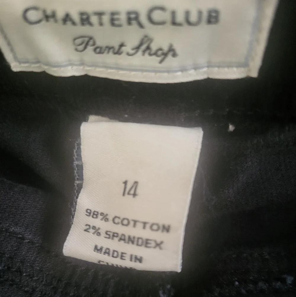Charter Club Black Straight Leg Pants - Picture 2 of 6
